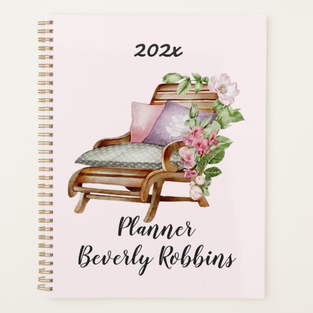 Garden Florals Personalized  Planner (Front)