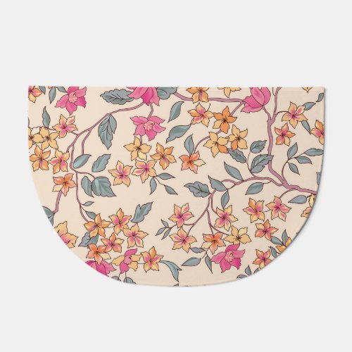 Garden Flourish Floral Seamless Pattern Doormat
