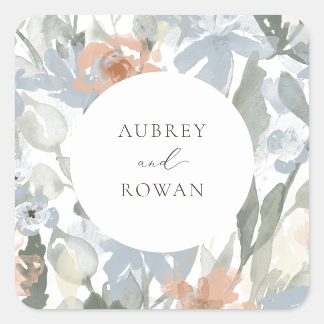 Garden Flourish  Square Sticker (Front)