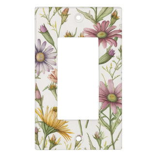 Garden Flower Light Switch Cover