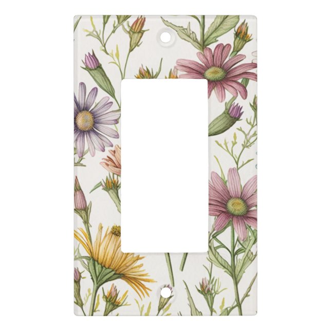 Garden Flower Light Switch Cover (Front)