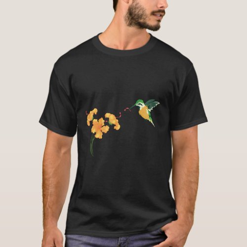 Garden Flower Nature Flower Animal Bird Hummingbir T_Shirt