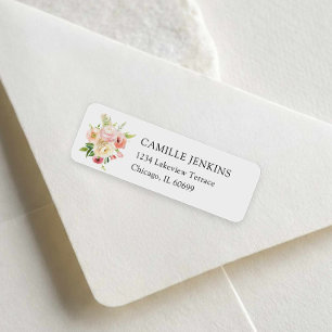 Garden Flower Shop Bridal Shower Label