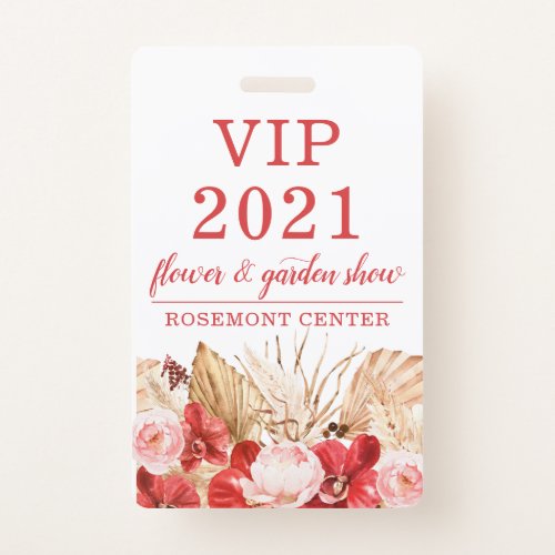 Garden Flower Show VIP Event Badge