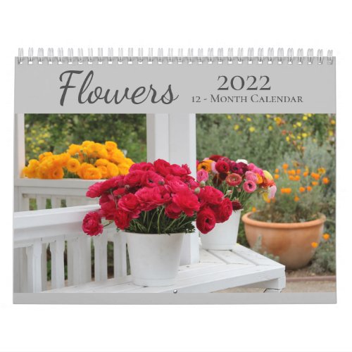 Garden Flowers 2022 Calendar