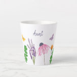 Garden Flowers and Butterflies Grandma Birthday Latte Mug<br><div class="desc">Gitft for mother, grandmother,  aunt or anyone that loves flowers, garden,  butterflies</div>