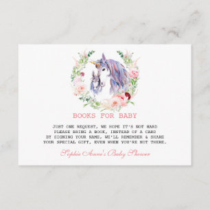 Garden Flowers Bloom Baby Shower Enclosure Card