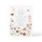 Garden Flowers Botanical Script Bridal Shower 