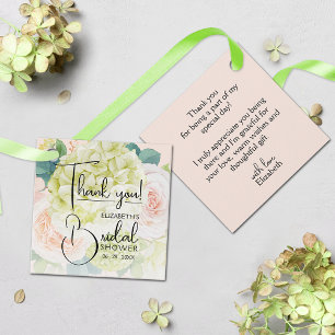 Garden Flowers Bridal Shower Favor Tags