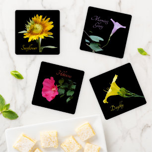 Garden Flowers  Coaster Set