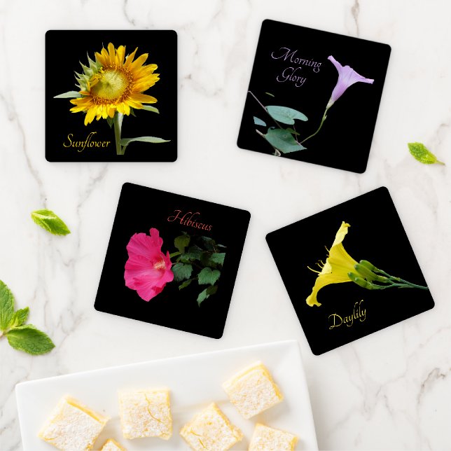 Garden Flowers  Coaster Set (In Situ)
