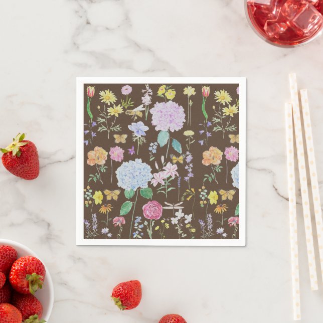 garden flowers collection  oil painting napkins (Insitu)