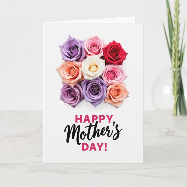 Garden Flowers Day Card (Front)