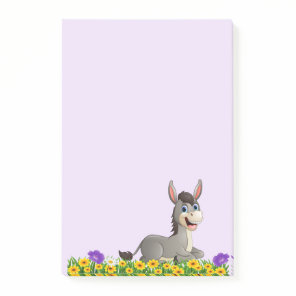 Garden Flowers Donkey Post-it Notes