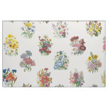Garden flowers fabric