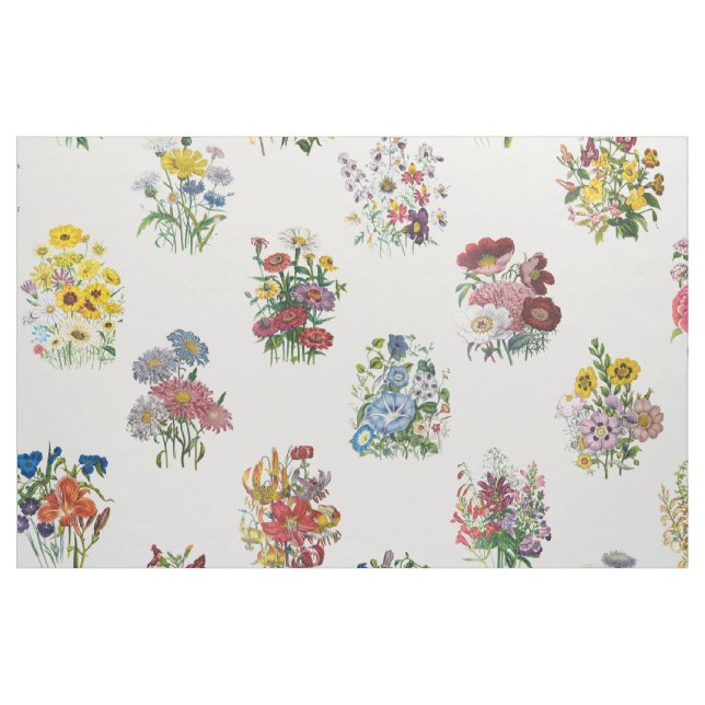 Garden flowers fabric (Fat Quarter)