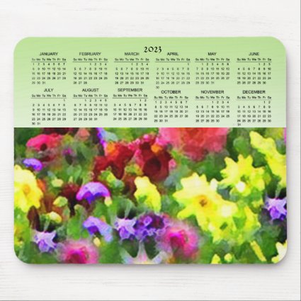 Garden Flowers Floral Impressions 2023 Calendar Mo