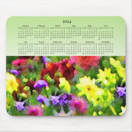 Garden Flowers Floral Impressions 2024 Calendar