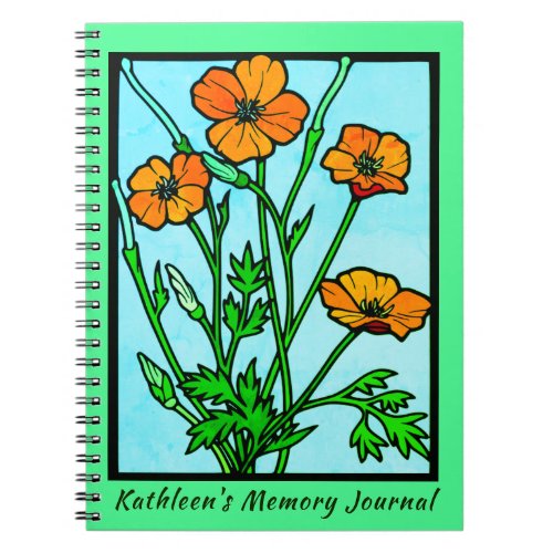 Garden Flowers Keepsake Personal Memory Journal