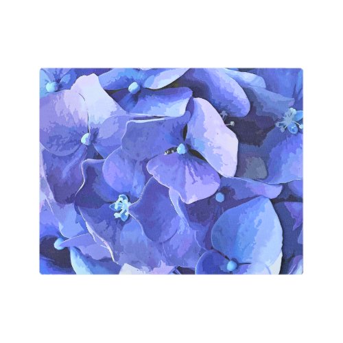 GARDEN FLOWERS METAL PRINT