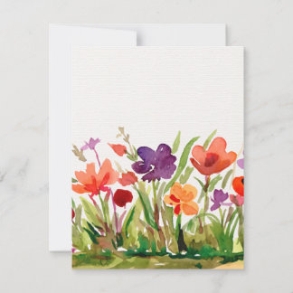 Garden Flowers Note Card