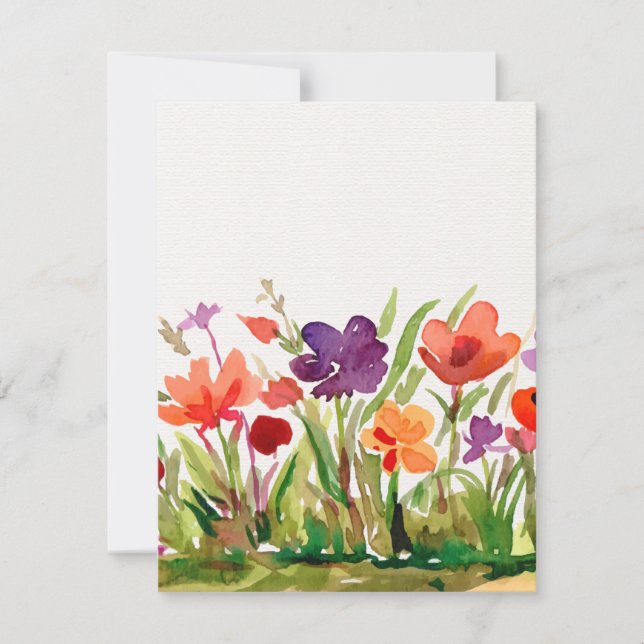 Garden Flowers Note Card (Front)