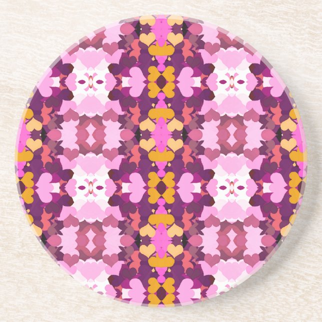 GARDEN FLOWERS SANDSTONE COASTER (Front)