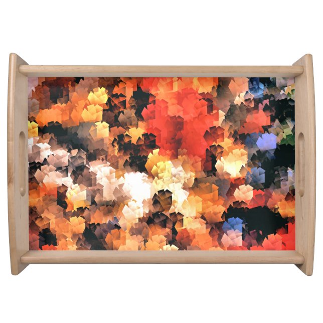 GARDEN FLOWERS SERVING TRAY (Front)