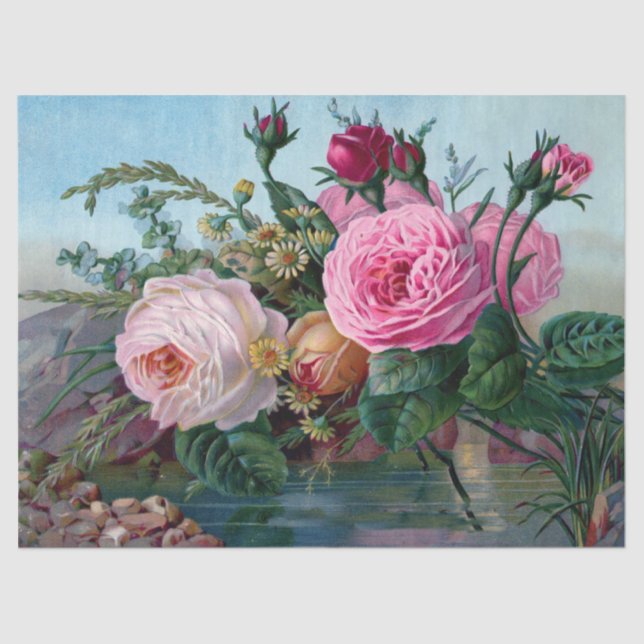 Garden Flowers Tissue Paper (Front)