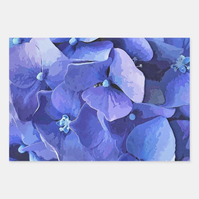 GARDEN FLOWERS WRAPPING PAPER SHEETS (Front)