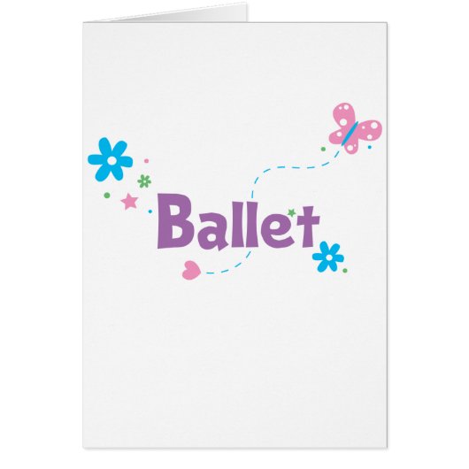 Garden Flutter Ballet Cards (Front)