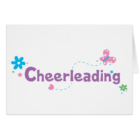 Garden Flutter Cheerleading Cards (Front Horizontal)
