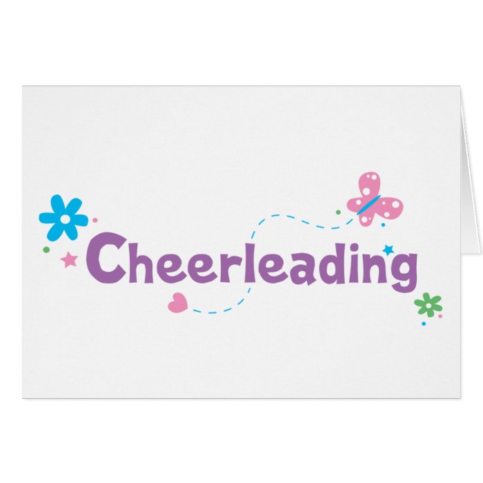 Garden Flutter Cheerleading Cards