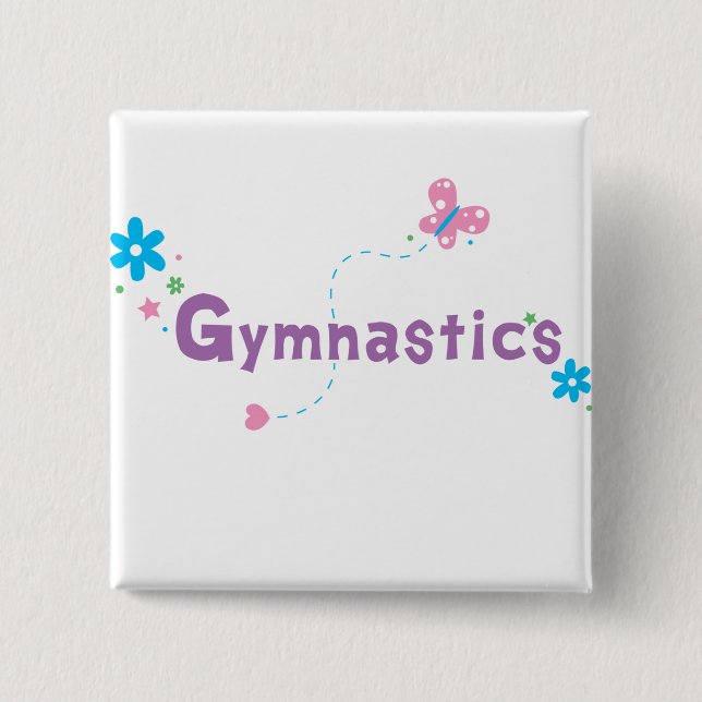 Garden Flutter Gymnastics Button (Front)