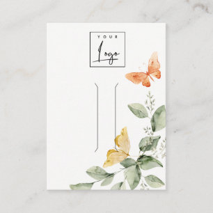 Garden Foliage Butterflies Logo Hair Clip Display Business Card