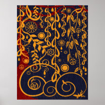 Garden for Gustav Art Nouveau Abstract