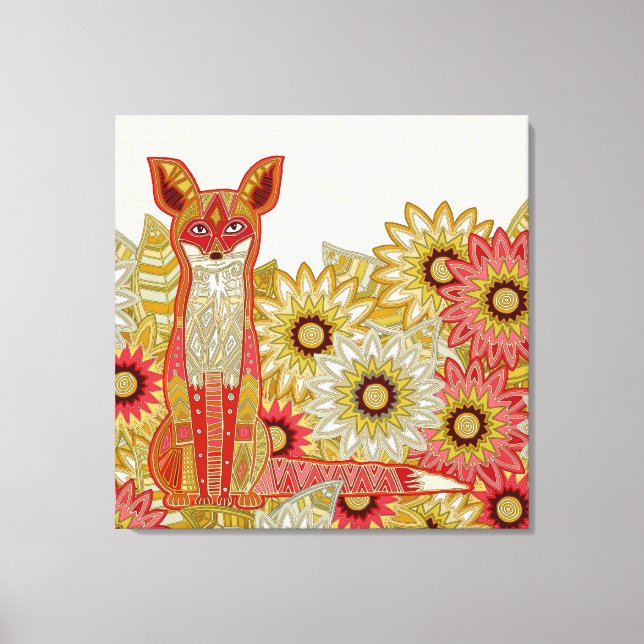 garden fox canvas print (Front)