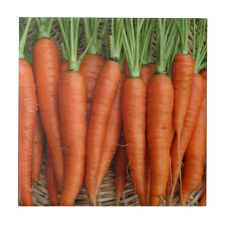 Garden Fresh Heirloom Carrots Ceramic Tile