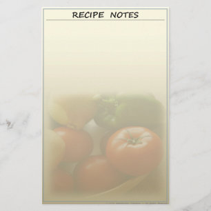 Garden Fresh Recipe Stationery