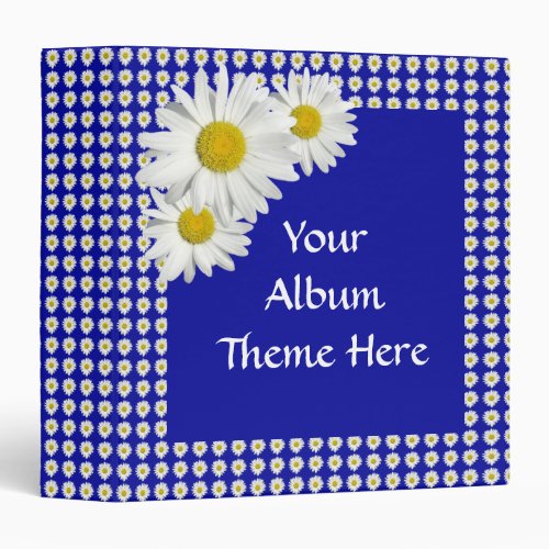 Garden_Fresh White Daisies Custom Binder