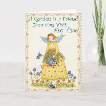 Garden Friend - Greeting Card by marainey1 at Zazzle