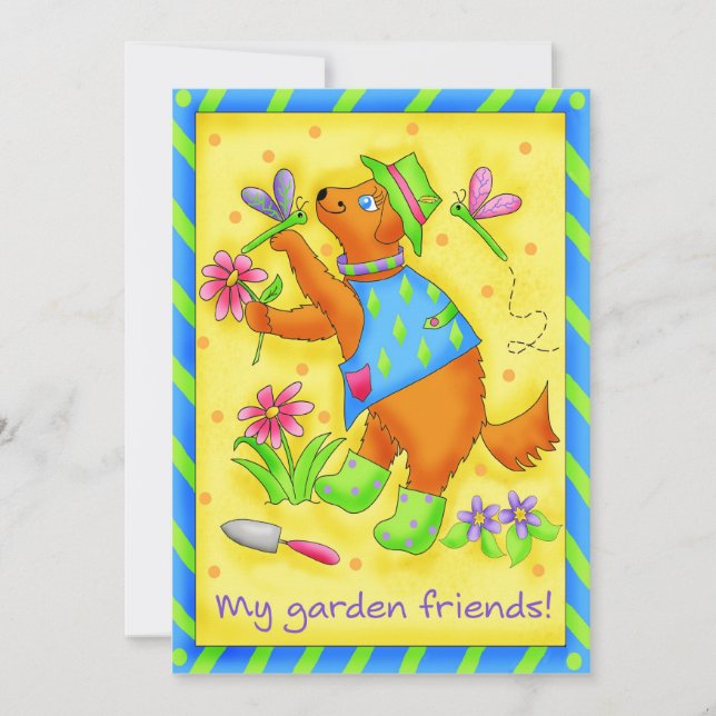 Garden Friends "Garden Club" Invitation (Front)