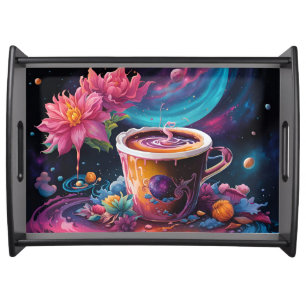 Garden Galaxy Coffee Serving Tray