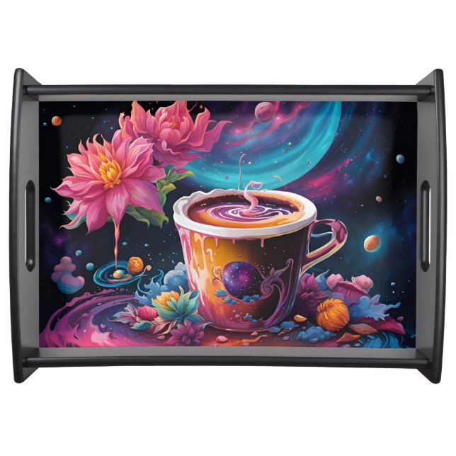 Garden Galaxy Coffee Serving Tray (Front)