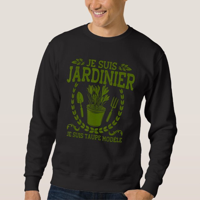 Garden Gardener Allotment garden Vintage Mole Mode Sweatshirt (Front)