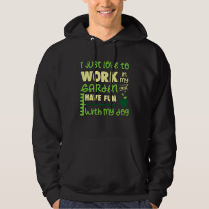 Garden gardener dog holder gardening hoodie