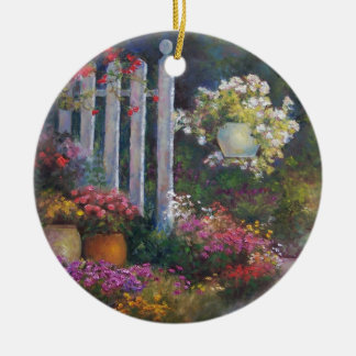 Garden Gate Ceramic Ornament