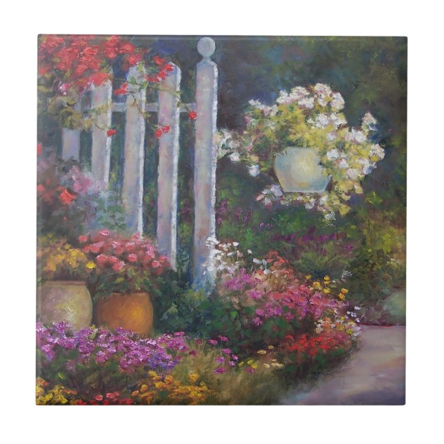 Garden Gate Ceramic Tile (Front)