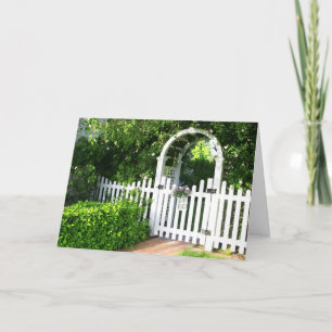 Garden Gate Greeting Card