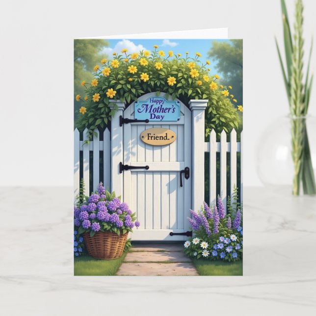 Garden Gate Mothers Day Card (Front)